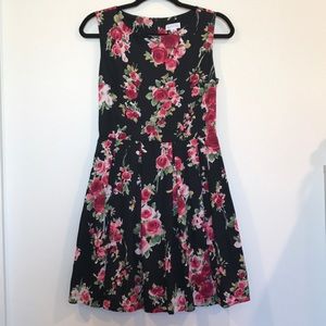Floral Pleated Dress